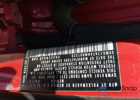 2017 Volkswagen Beetle #Pinkbeetle из США, поврежденный, VIN 3VW517AT4HM801329